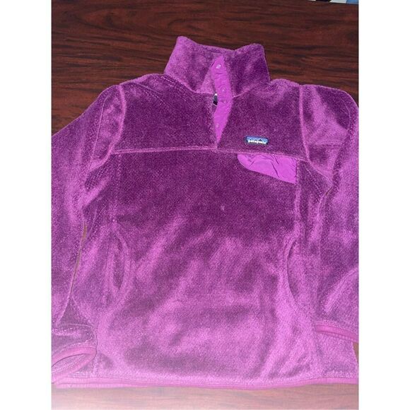 Patagonia Purple Polartec Fleece Re-Tool Snap-T Pullover Jacket Size Medium - Picture 1 of 16